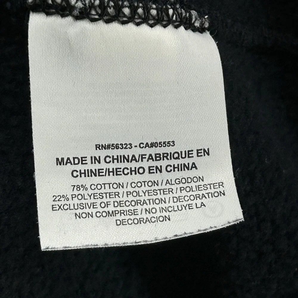 Nike Air Jorden Swearshirt Fleece Sweater Men Size XL Black Graphic‎ Print 03